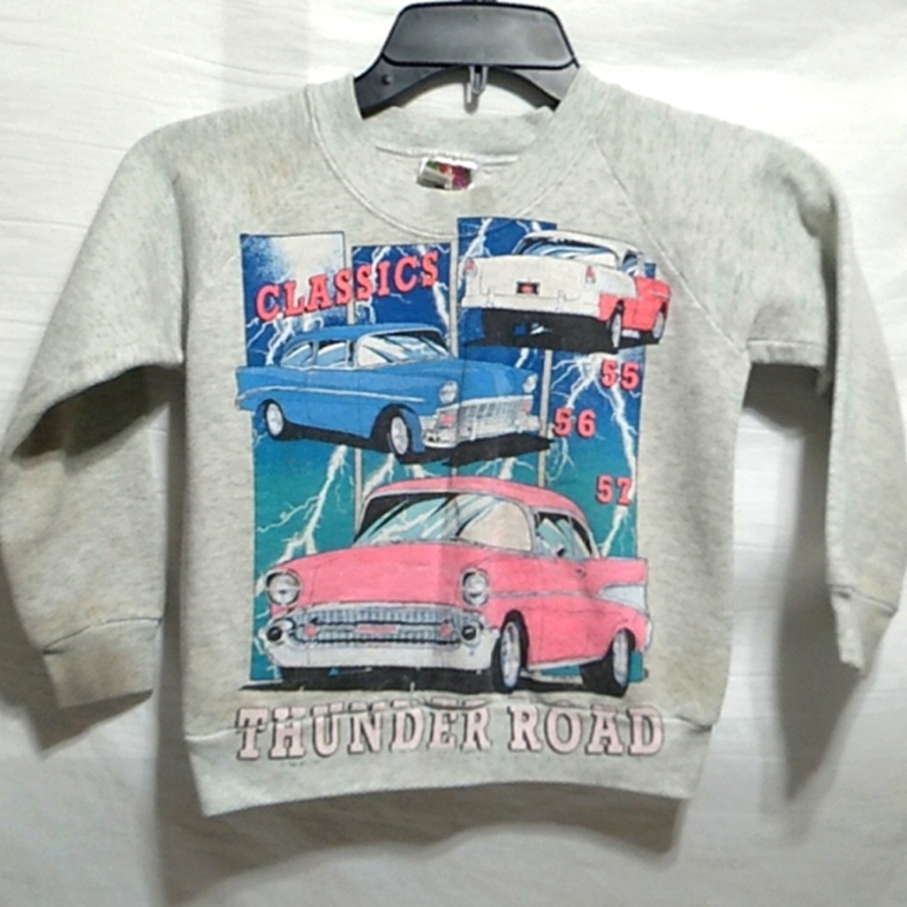 (D-11) Classics Thunder Road Kids Vtg Sweater HTF Sz.S 6/7